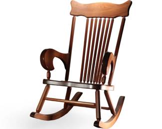 Solid Walnut Amish Rocker Jumbo Country Rocking Chair George's Woodcrafts
