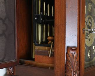 Colonial 9 Tube Grandfather Clock Tall Case Clock German UW03082 Urgos Clock Movement
