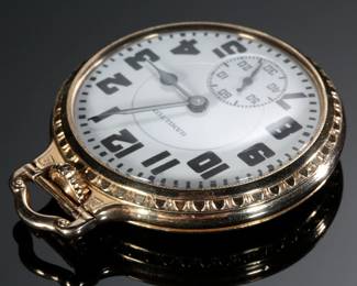 1946 Hamilton 992B Model 5 Pocket Watch 10k Gold Filled 21 Jewels 16s Bar Over Crown 
