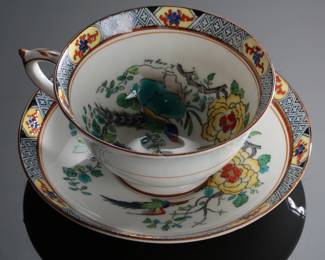 Paragon Porcelain China Reproduction of Old Chinese Cup & Saucer
