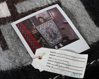 Navajo Two Grey Hills Rug Linda Joe Native American Art 
