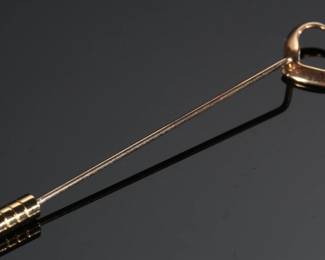14k Gold Heart Lapel Pin 

