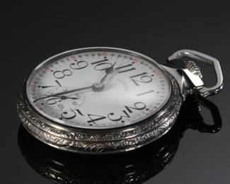 1923 Illinois Abe Lincoln Model 9 Pocket Watch 21 Jewel 16s A
