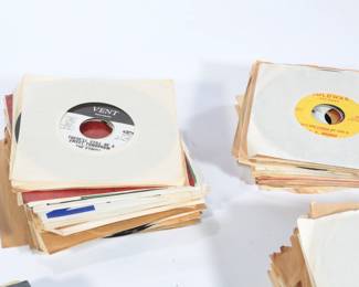 Lot of 150 1970s-1980s Vintage 45 RPM Records Rock Country Etc #3
