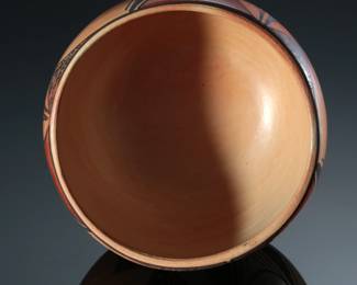 Hattie Navajo Hopi Polychrome Bowl Native American Pottery 
