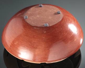  San Juan Pot Carved Redware Native American Pottery 
