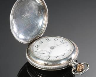 1907 Waltham P.S. Bartlett Model 1883 Pocket Watch Sterling Silver Case 
