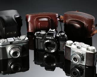 Lot of 3 Vintage 35mm Cameras Realist/Kodak/Minolta
