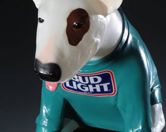 1980’s Spuds Mackenzie Dog Bud Light Beer Promotional Display Light-up Advertising Sign Blow Mold Anheuser busch
