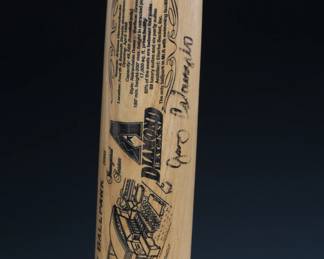 *Signed* Jerry Colangelo Arizona Diamondbacks Signed Baseball Bat 1998 Inaugural Season 
