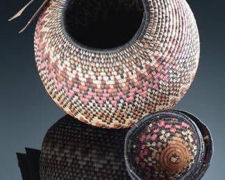 Traditional African Zulu Weave Basket Collector Quality 
