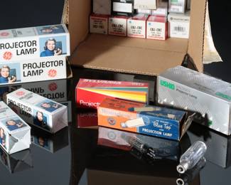 Lot of 40+ Vintage Projector Lamps Bulbs 
