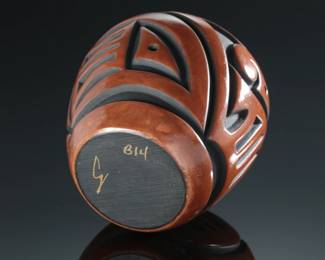Carol Grace Loretto CG Jemez Pueblo Pot Vase Native American Pottery #2
