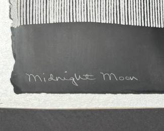 Gwen Entz Peterson "Midnight Moon" Signed Triptych Original  Print Art Painting 

