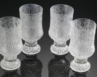 Lot of 4 iittala Ultima Thule Stemmed Wine Glasses
