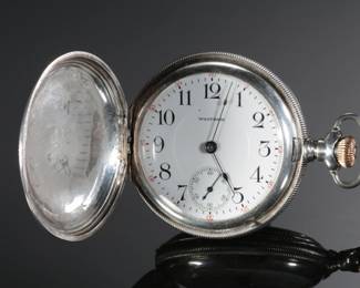 1907 Waltham P.S. Bartlett Model 1883 Pocket Watch Sterling Silver Case 

