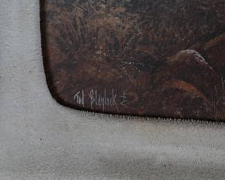 *Original* Art Ted Blaylock “Warriors Stop Over” Painting Native American Scene 
