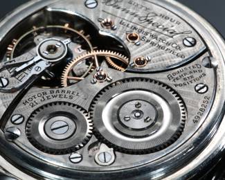 1927 Illinois Bunn Special Type III Model 14 60 Hr. Pocket Watch 14k White Gold Filled 21 Jewels 16s
