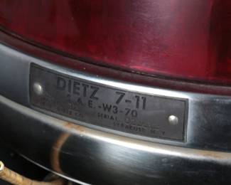 Vintage Dietz 7-11 SAE-W3-70 Rotating Beacon Light Police/Fire
