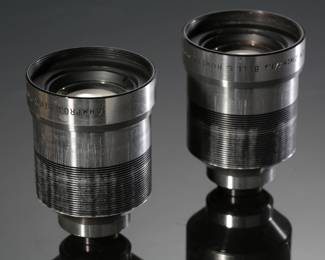 2pc Bell & Howell 2 Inch f/1.6 16mm Projection Lens Lot of 2 Pair&nbsp;
