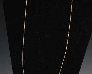14k Gold Necklace 26.5in Long 
