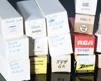Lot of 19 Vintage 5V4GA Vacuum Tubes 
