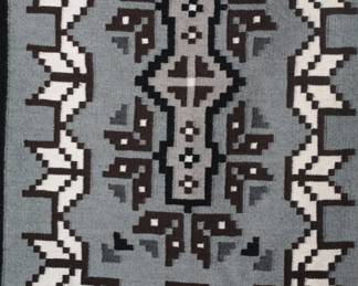 Navajo Two Grey Hills Rug Linda Joe Native American Art 

