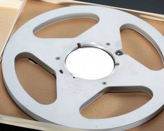 Lot of 2 Vintage 10.5” Metal NAB Reels Reel-To-Reel 
