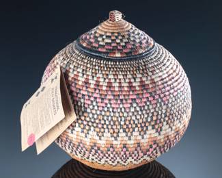 Traditional African Zulu Weave Basket Collector Quality 
