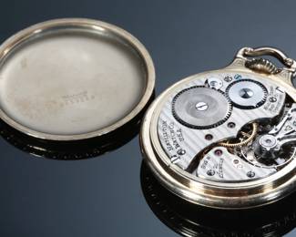 1946 Hamilton 992B Model 5 Pocket Watch 10k Gold Filled 21 Jewels 16s Bar Over Crown 
