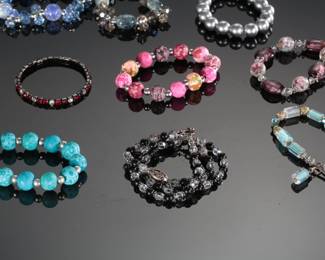 #2 Costume Jewelry Lot of 15 Bracelets 
