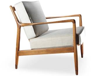 1950’s Vintage MCM Folke Ohlsson Dux USA 143 Lounge Chair  Walnut
