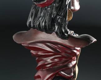 AS-iS Vintage Hiawatha Tobacco Chalkware Bust Cigar Store Indian Advertising 
