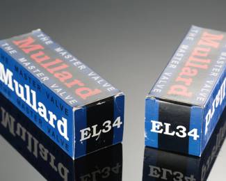 Lot of 2 Vintage Dynaco/Mullard EL34 Vacuum Tubes EL-34

