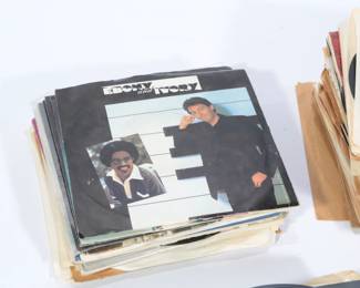 Lot of 150 1970s-1980s Vintage 45 RPM Records Rock Country Etc #3
