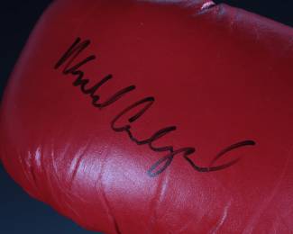 *Signed* Michael Carbajal Autographed Boxing Glove Everlast 
