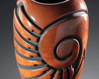 Carol Grace Loretto CG Jemez Pueblo Pot Vase Native American Pottery
