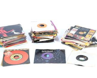 Lot of 150 1970s-1980s Vintage 45 RPM Records Rock Country Etc #1
