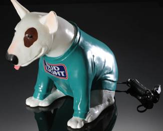 1980’s Spuds Mackenzie Dog Bud Light Beer Promotional Display Light-up Advertising Sign Blow Mold Anheuser busch
