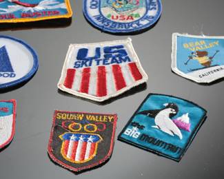 Lot of 14 Vintage Ski Lodge Patches Patch Lot
