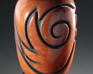 Carol Grace Loretto CG Jemez Pueblo Pot Vase Native American Pottery

