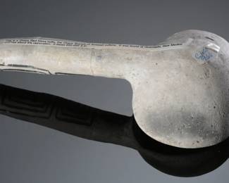 Prehistoric Anasazi Black-On-White Chaco Red Mesa Ladle Native American Pottery 
