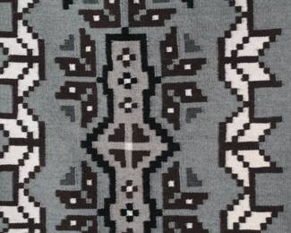 Navajo Two Grey Hills Rug Linda Joe Native American Art 
