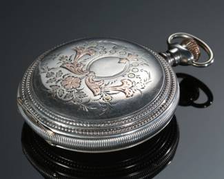 1907 Waltham P.S. Bartlett Model 1883 Pocket Watch Sterling Silver Case 
