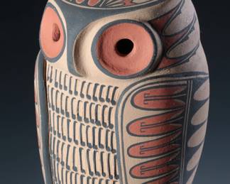 Maxine G. Toya Jemez Owl Pottery Figure Pueblo Art Native American&nbsp;

