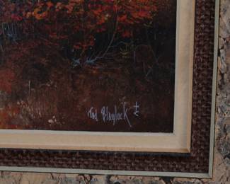 *Original* Art Ted Blaylock “Autumn Retreat” Painting 
