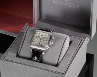 Michele Diamond Deco Wrist Watch MW06A01A1046
