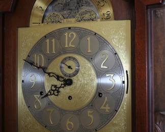 Colonial 9 Tube Grandfather Clock Tall Case Clock German UW03082 Urgos Clock Movement

