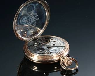 1903 Waltham Grade 620 Model 1899 Pocket Watch 16s 15 Jewel GF Double Hunter Case
