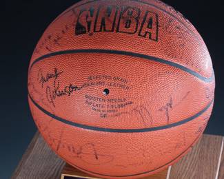 1992-93 Phoenix Suns Team Signed Basketball Autographed 

